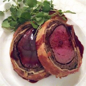 food beef wellington at the savoy grill, the strand, london