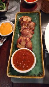 food Chicken Satay from Busaba Eathai, The O2