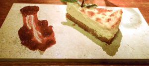 food vanilla cheesecake at the five bells inn brabourne