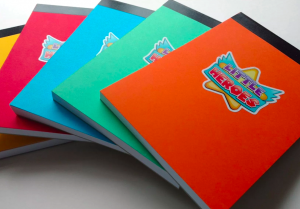 little heroes comics notebook